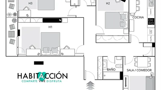 Rooms in Bilbao - photo 9