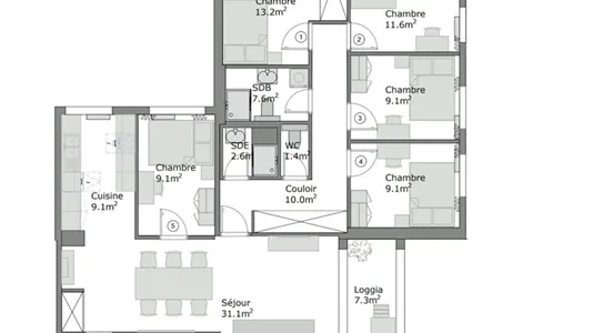 Rooms in Versailles - photo 6