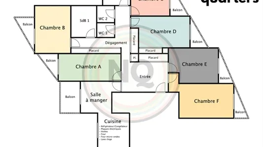 Rooms in Paris 14ème arrondissement - Montparnasse - photo 10