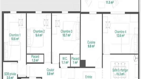 Rooms in Lyon - photo 6