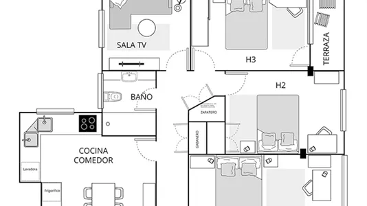 Rooms in Bilbao - photo 10