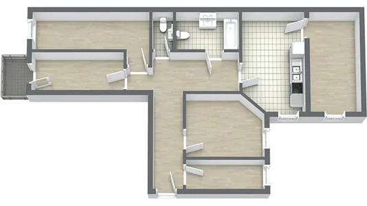 Rooms in Berlin Friedrichshain-Kreuzberg - photo 10