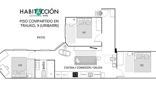 Rooms in Bilbao - photo 7