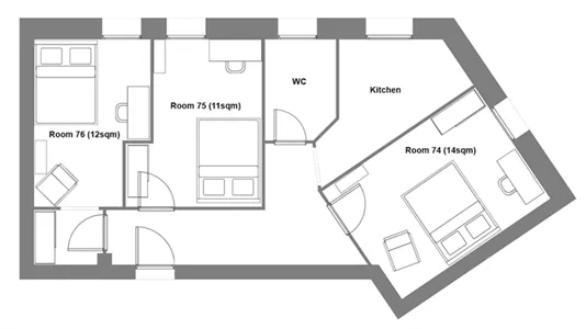 Rooms in Roma Municipio II – Parioli/Nomentano - photo 3