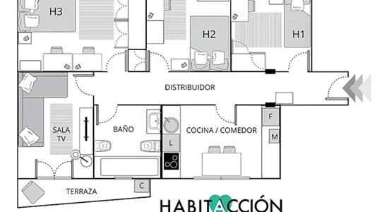 Rooms in Bilbao - photo 9