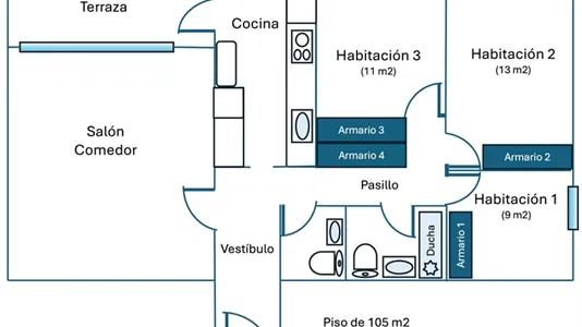 Rooms in Madrid Moncloa-Aravaca - photo 5