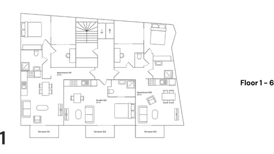 Apartments in Stad Antwerp - photo 7