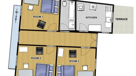 Rooms in Volos - photo 6