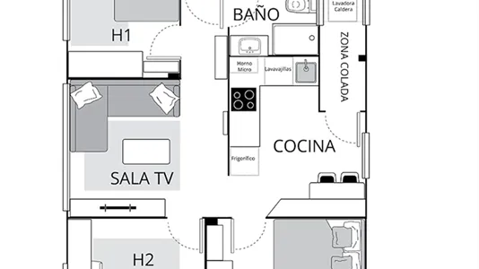 Rooms in Bilbao - photo 5