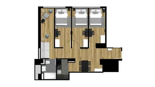 Rooms in Nanterre - photo 4