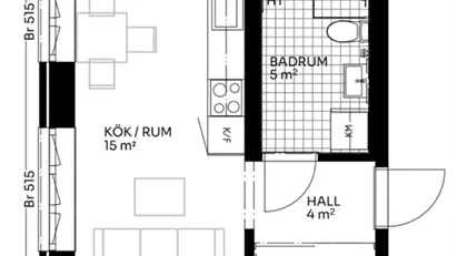 Solna - 1rok - tillsv - 16.100kr/mån