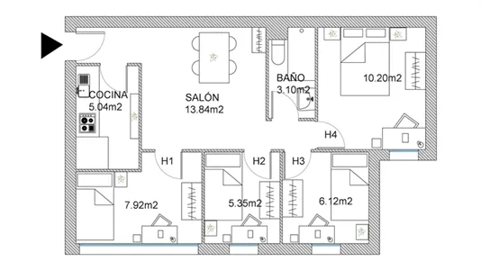 Rooms in Getafe - photo 8