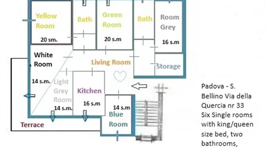 Rooms in Padua - photo 2
