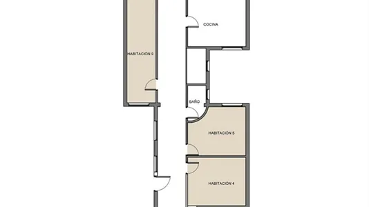 Rooms in Barcelona Eixample - photo 1