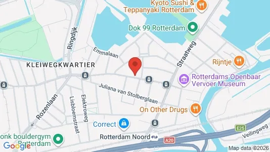 Apartments for rent i Rotterdam Hillegersberg-Schiebroek - kort over placeringen