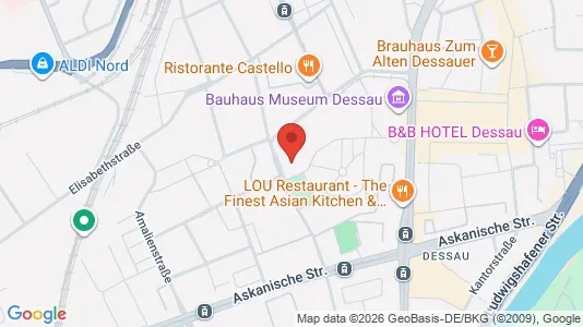 Apartments for rent i Dessau-Roßlau - kort over placeringen