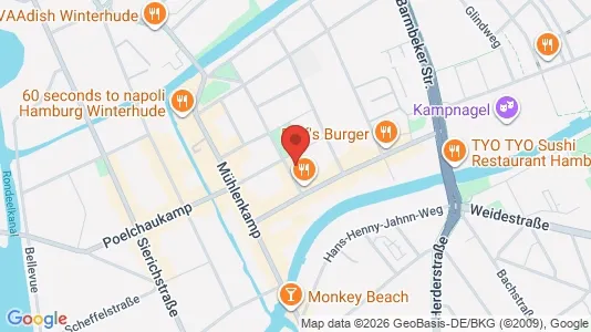 Apartments for rent i Hamburg Nord - kort over placeringen
