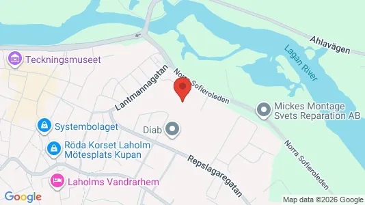 Apartments for rent i Laholm - kort over placeringen