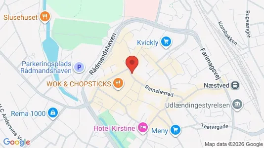 Apartments for rent i Næstved - kort over placeringen