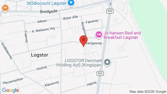 Apartments for rent i Løgstør - kort over placeringen