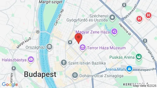 Apartments for rent i Budapest Terézváros - kort over placeringen