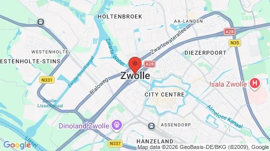 Apartments for rent i Zwolle - kort over placeringen