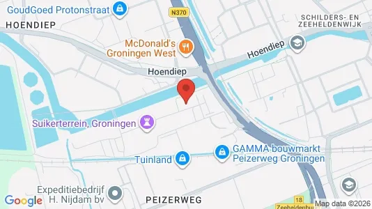 Apartments for rent i Groningen - kort over placeringen