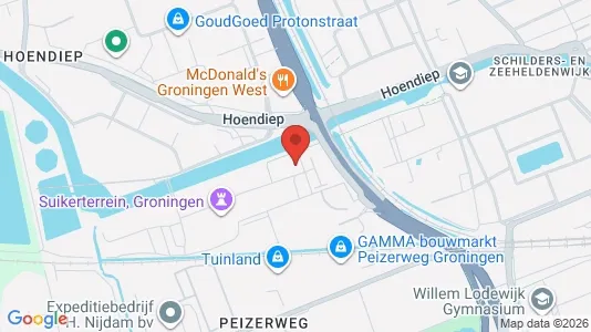 Apartments for rent i Groningen - kort over placeringen