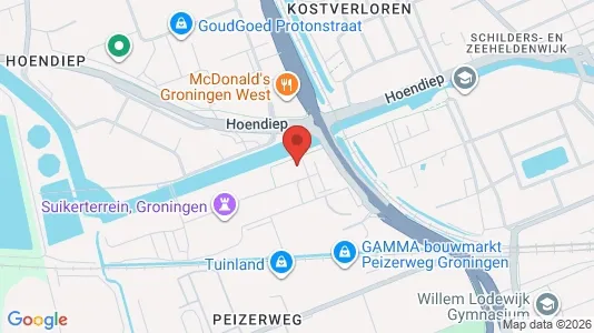 Apartments for rent i Groningen - kort over placeringen