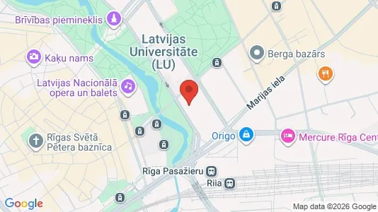 Apartments for rent i Riga Centrs - kort over placeringen