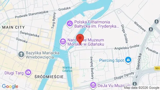 Apartments for rent i Gdańsk - kort over placeringen