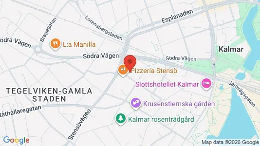 Rooms for rent i Kalmar - kort over placeringen