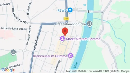 Apartments for rent i Leipzig - kort over placeringen