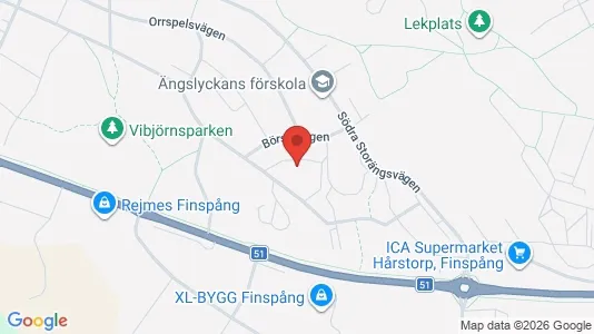Apartments for rent i Finspång - kort over placeringen
