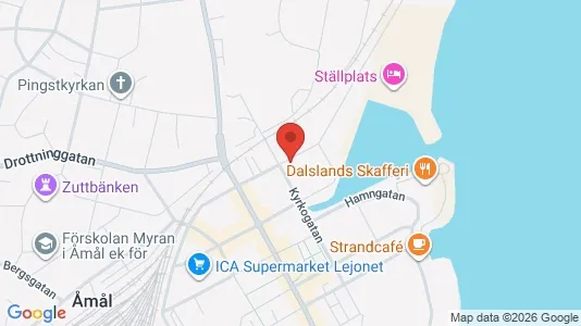 Apartments for rent i Åmål - kort over placeringen