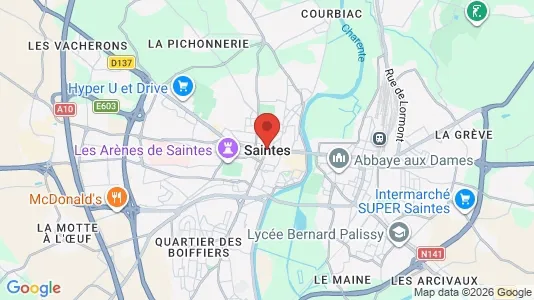 Apartments for rent in Saintes - Photo from Google Street View