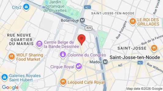 Apartments for rent i Stad Brussel - kort over placeringen