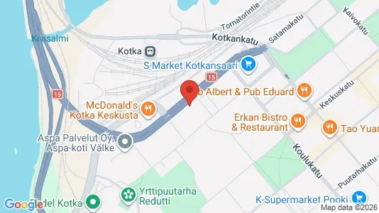 Apartments for rent i Kotka - kort over placeringen
