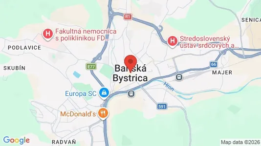 Apartments for rent in Banská Bystrica - Photo from Google Street View