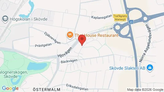 Apartments for rent i Skövde - kort over placeringen