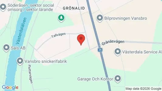 Apartments for rent i Vansbro - kort over placeringen