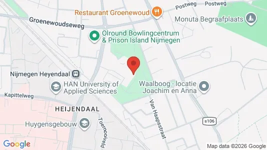 Rooms for rent i Nijmegen - kort over placeringen