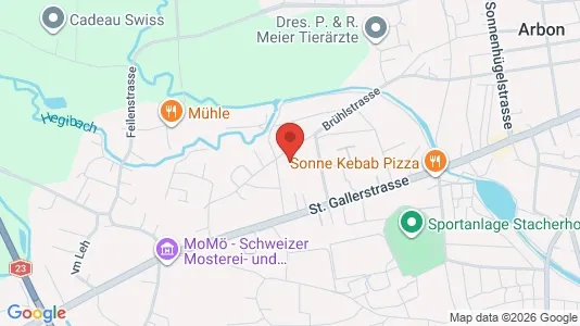 Apartments for rent i Arbon - kort over placeringen