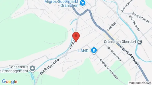 Apartments for rent i Aarau - kort over placeringen