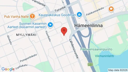 Apartments for rent i Hämeenlinna - kort over placeringen