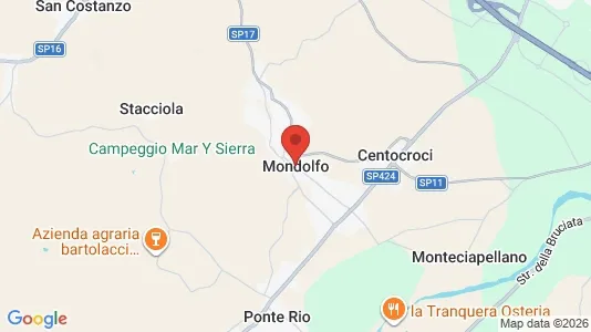 Houses for rent i Mondolfo - kort over placeringen