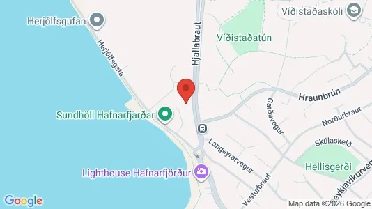 Apartments for rent i Hafnarfjörður - kort over placeringen