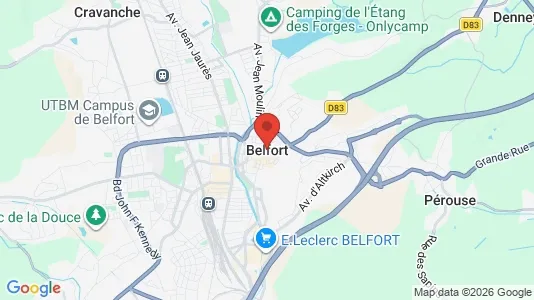 Apartments for rent in Belfort - Photo from Google Street View