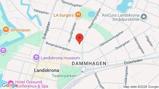 Apartments for rent i Landskrona - kort over placeringen