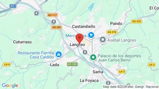 Apartments for rent i Langreo - kort over placeringen